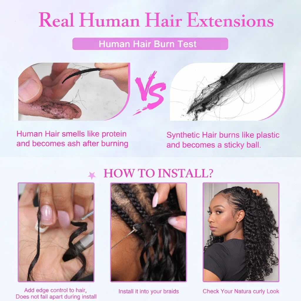 KinkySoft Crochet Human Hair - Miracle Knotless