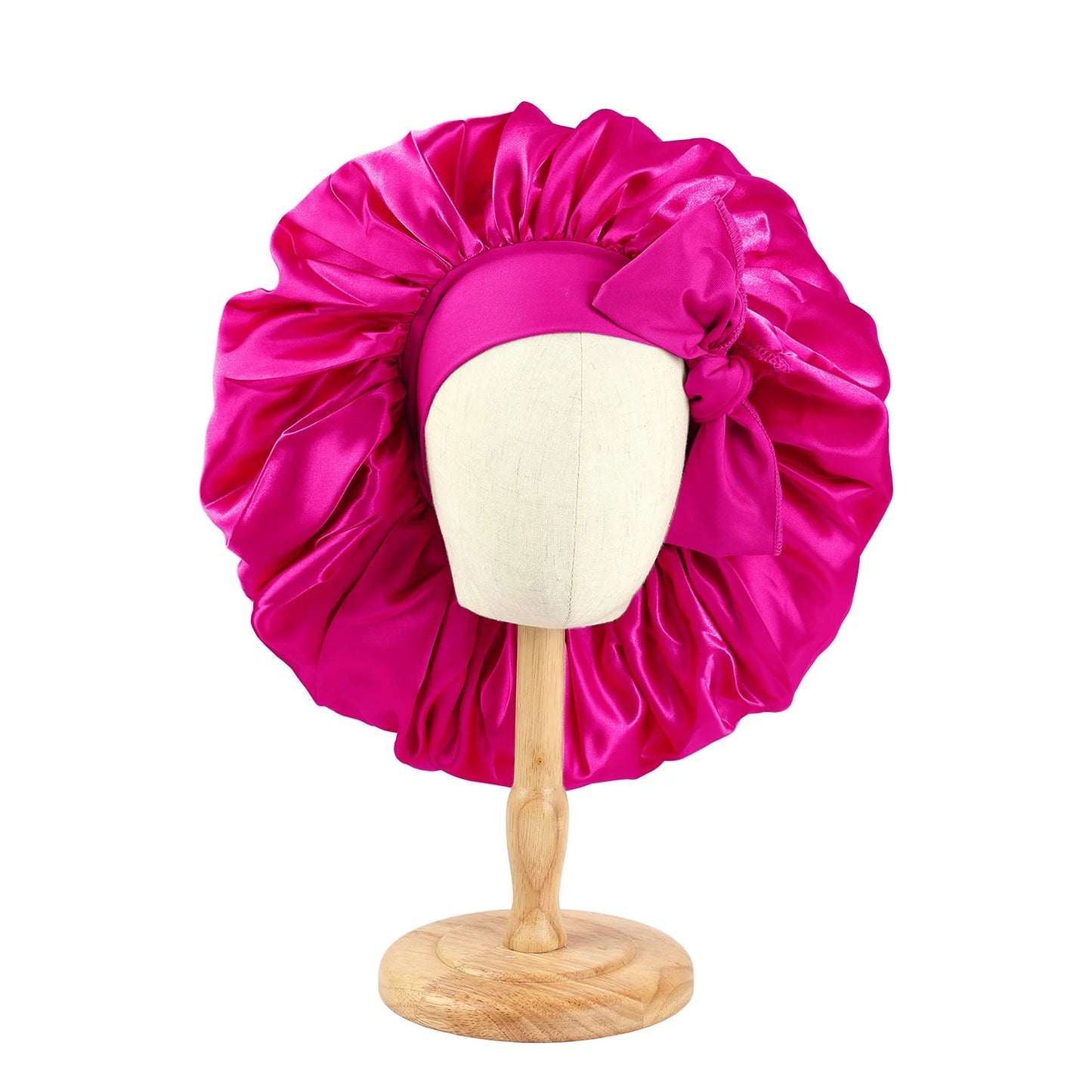 Satin Bonnet Silky with Stretchy Tie Band