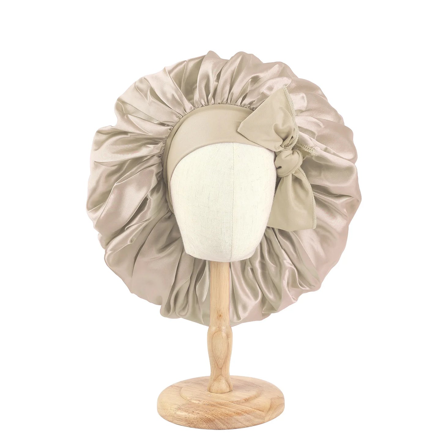 Satin Bonnet Silky with Stretchy Tie Band