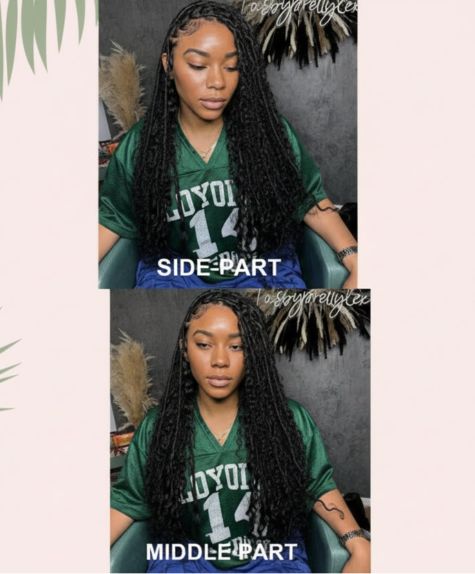 Crochet Boho Locs With Human Hair