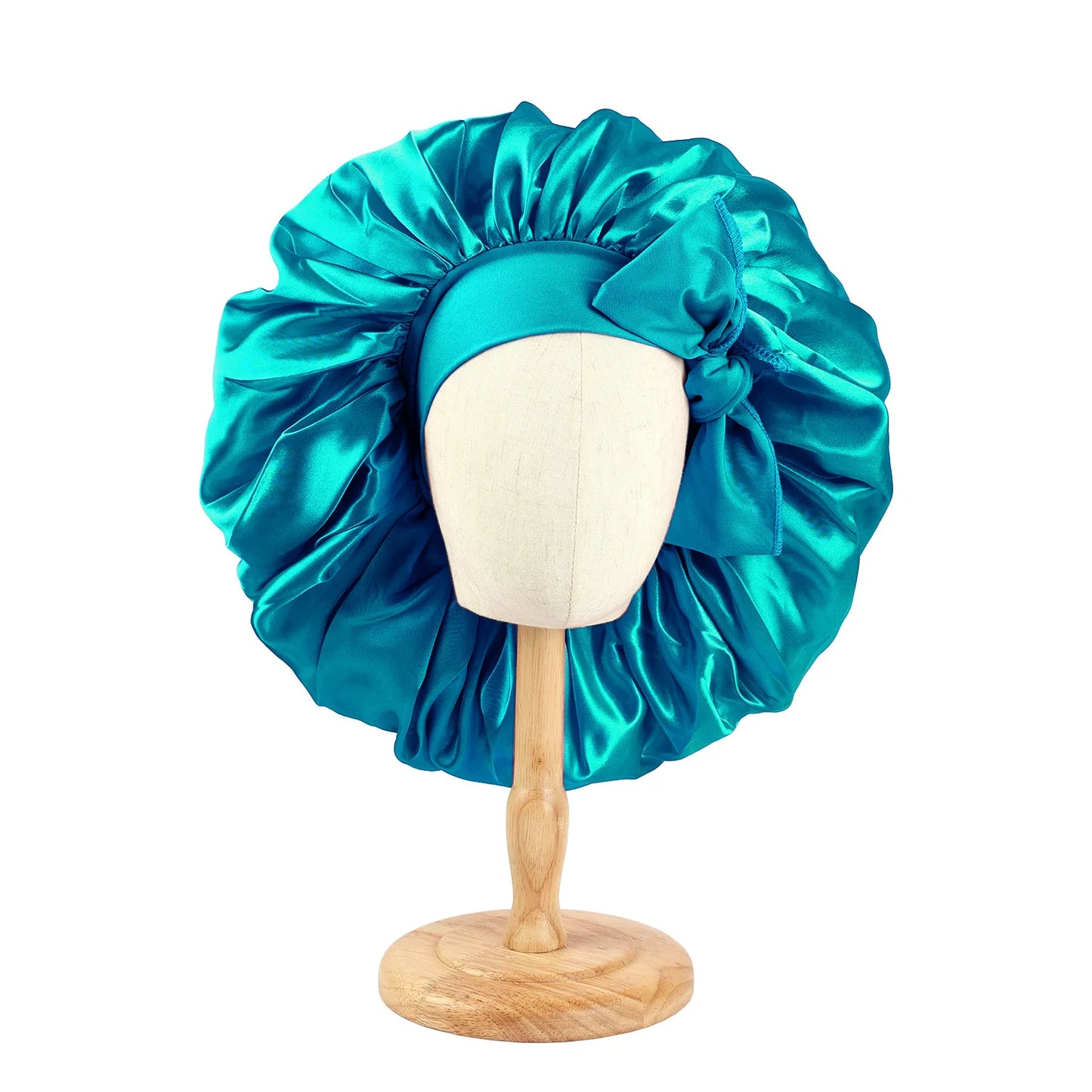 Satin Bonnet Silky with Stretchy Tie Band