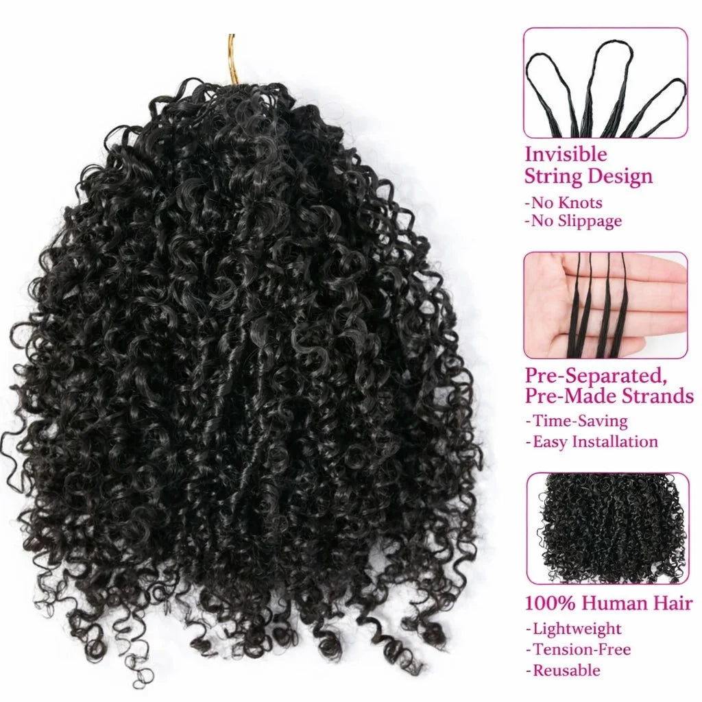 KinkySoft Crochet Human Hair - Miracle Knotless