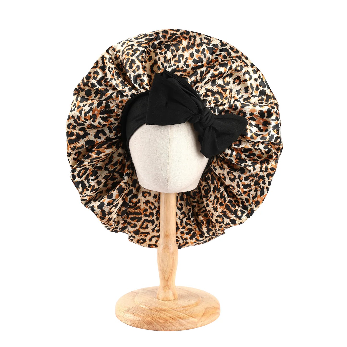 Satin Bonnet Silky with Stretchy Tie Band