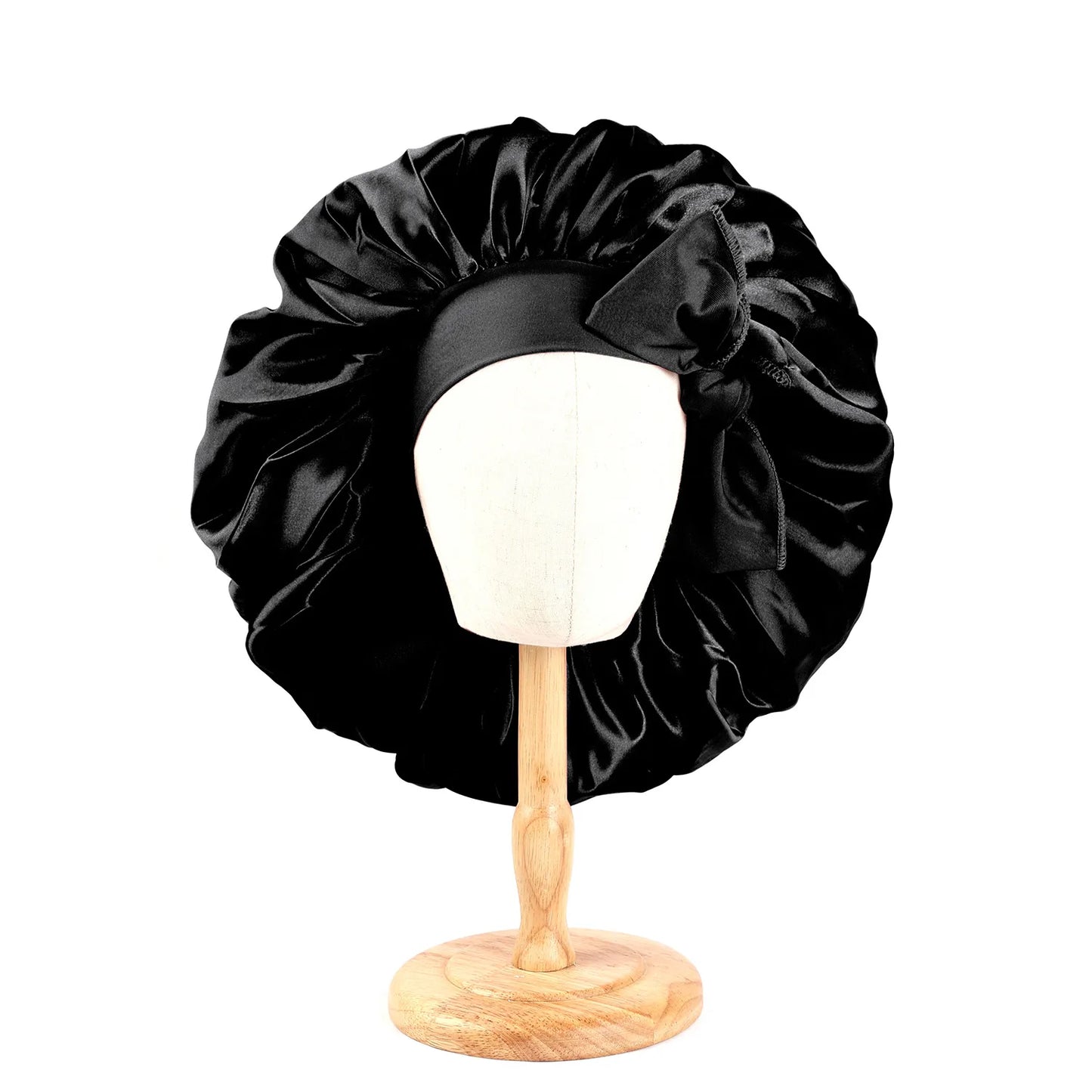 Satin Bonnet Silky with Stretchy Tie Band