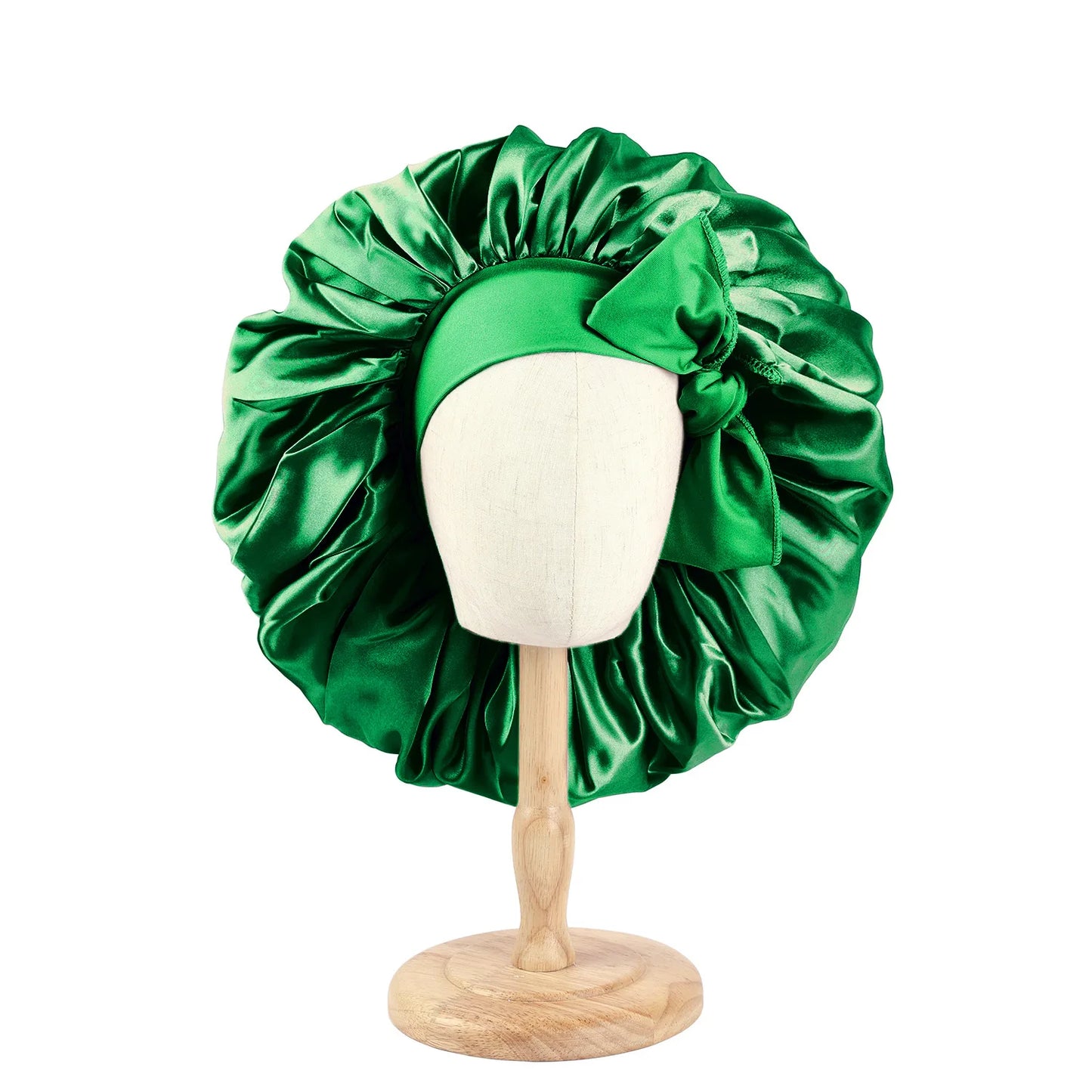 Satin Bonnet Silky with Stretchy Tie Band