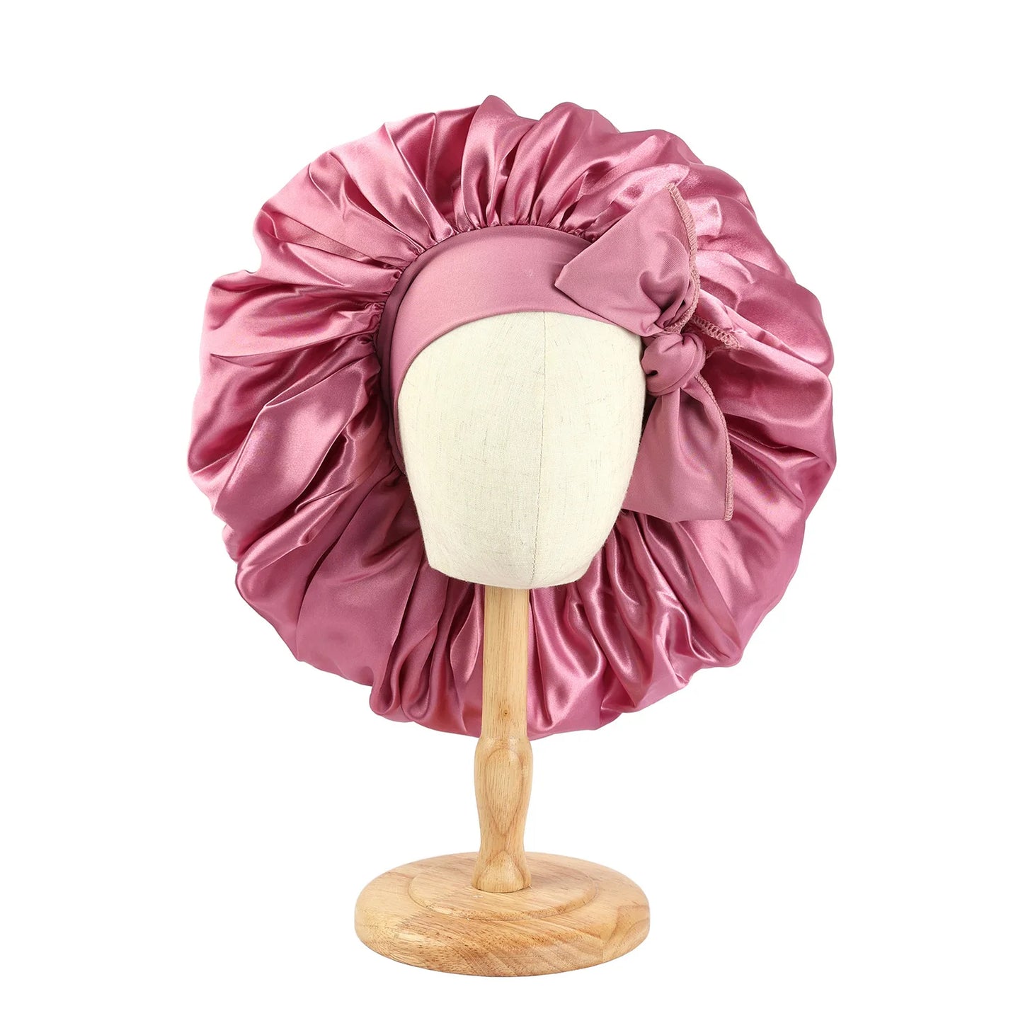 Satin Bonnet Silky with Stretchy Tie Band
