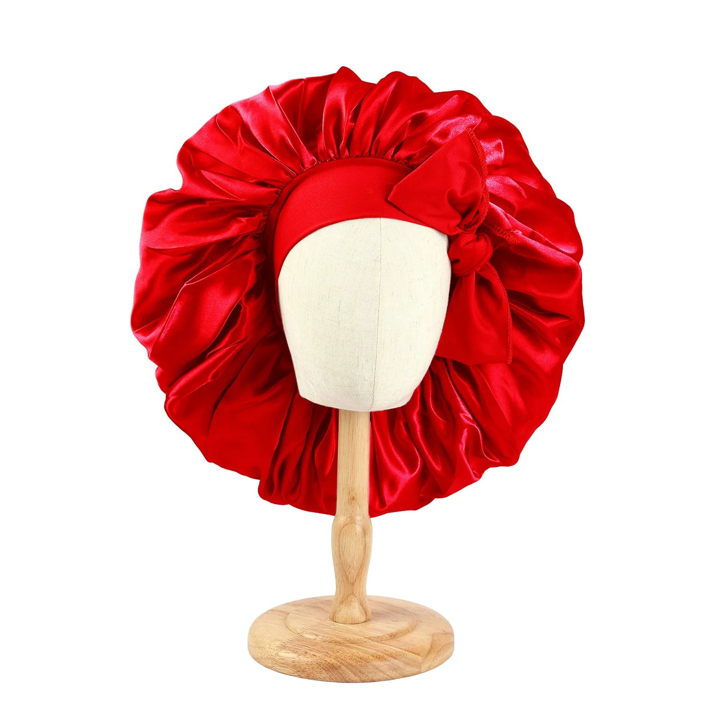 Satin Bonnet Silky with Stretchy Tie Band