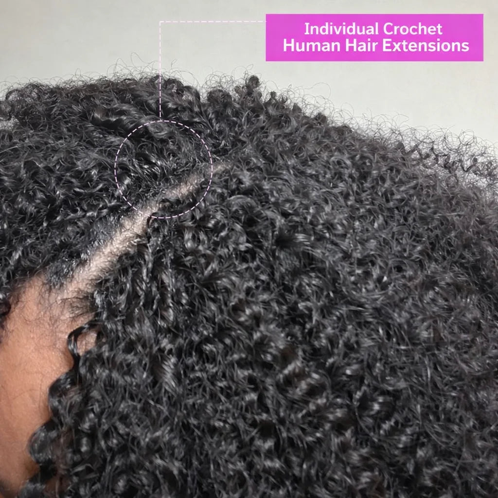 KinkySoft Crochet Human Hair - Miracle Knotless