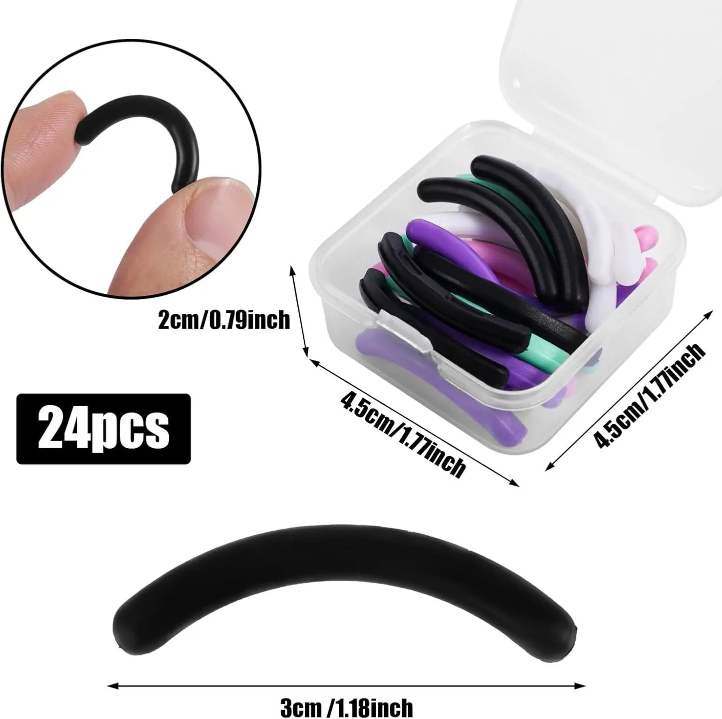 24PCS Eyelash Curler Refills - Hypoallergenic